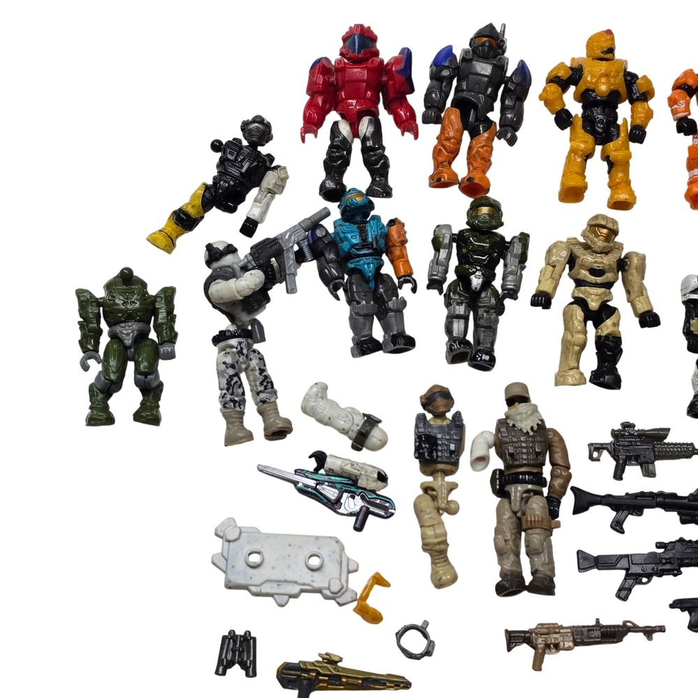 Mega Bloks Halo Call of Duty Mini Figure Lot Weapons Accessories SpartansSoldier - Picture 3 of 7